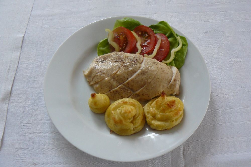 Hydinové kapsičky s nivou, zemiakové pusinky
